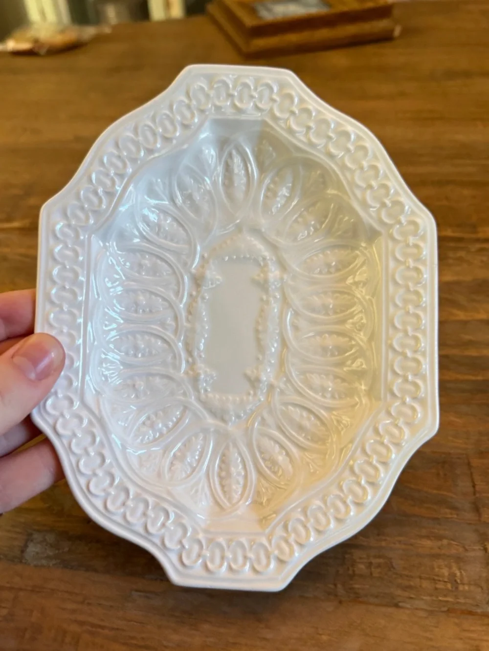 Labrazel White Porcelain Soap Dish Tray Italy